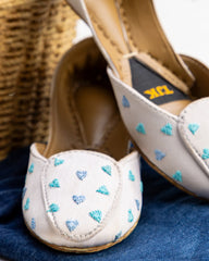 TJK Designs Loafers Collection'2025-Aqua Hearts Loafer