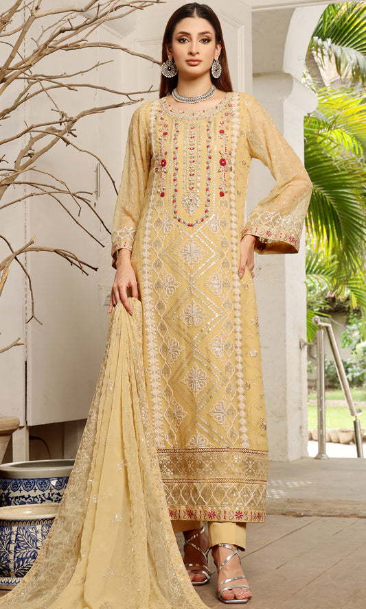 Shamooz Stitched 3 Piece Formals Suits-Frost SEM-0702