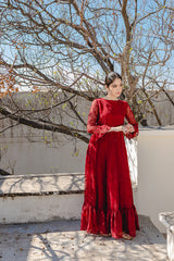Aashna By Mannat Clothing Stitched Collection-Emily-Red