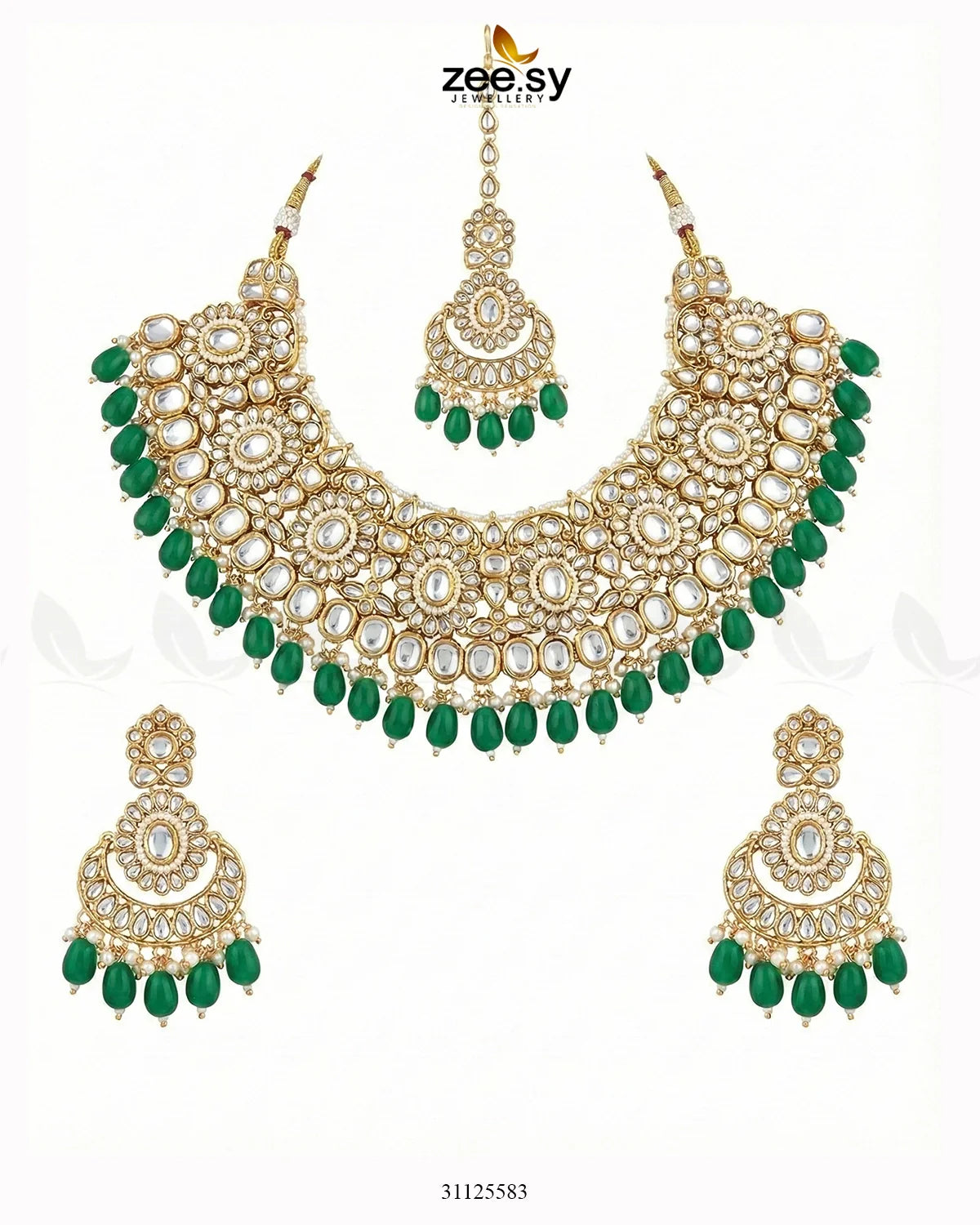 Magnificat Wide Gilded Bridal Set - Zeesy Jewellery