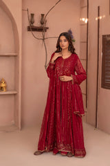 Noor E Mahal by Madiha Gohar Stitched Formals Collection'2026-Mah e Rukh | 3pc Embriodered