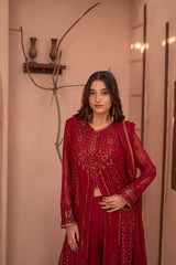 Noor E Mahal by Madiha Gohar Stitched Formals Collection'2026-Mah e Rukh | 3pc Embriodered