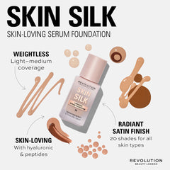 Makeup Revolution Skin Silk Serum Foundation F8 23ml