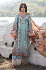 Hussain Rehar Unstitched 3 Piece Luxury Lawn Collection'2025-Malibu