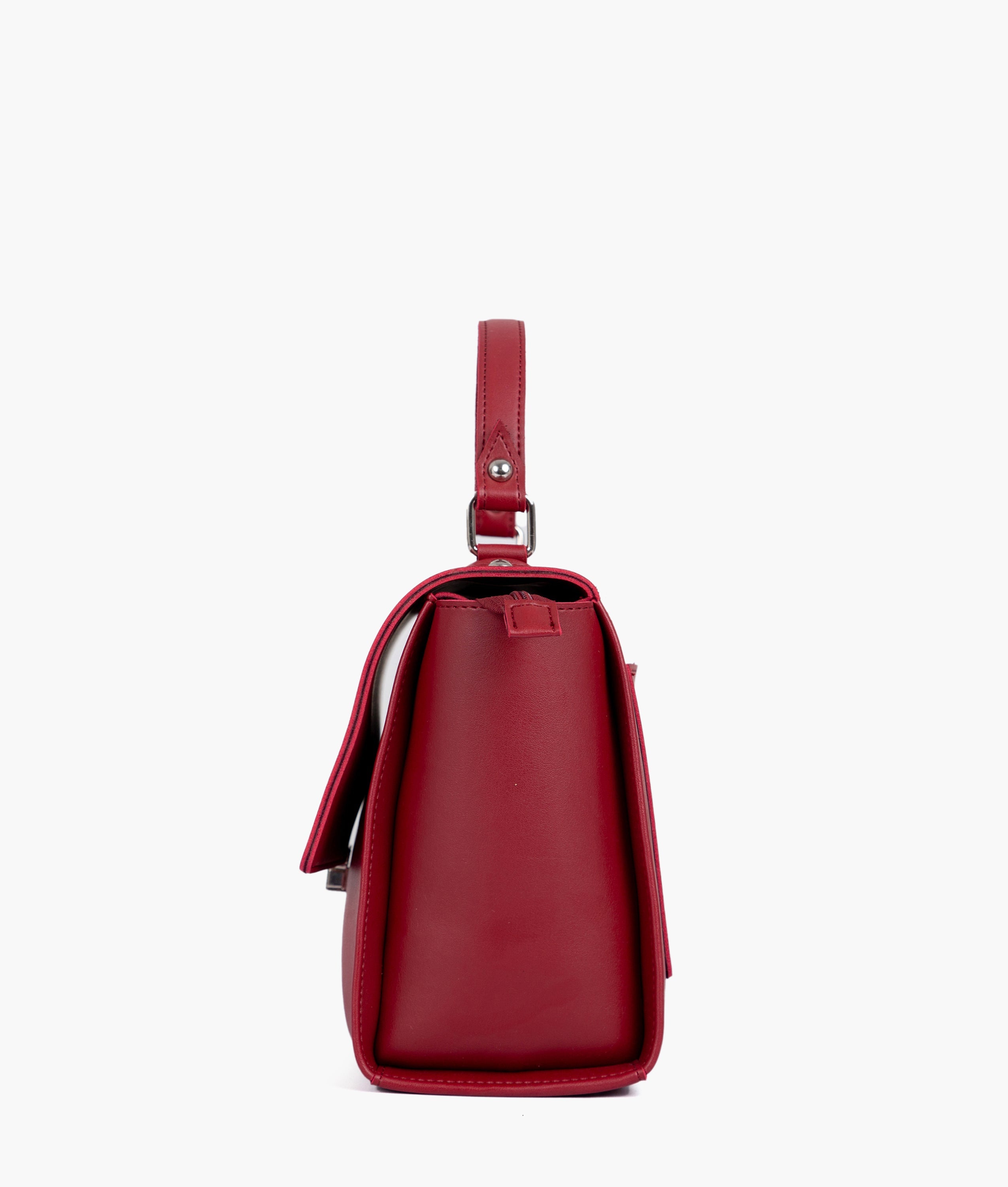 RTW Creation - Maroon mini messenger bag