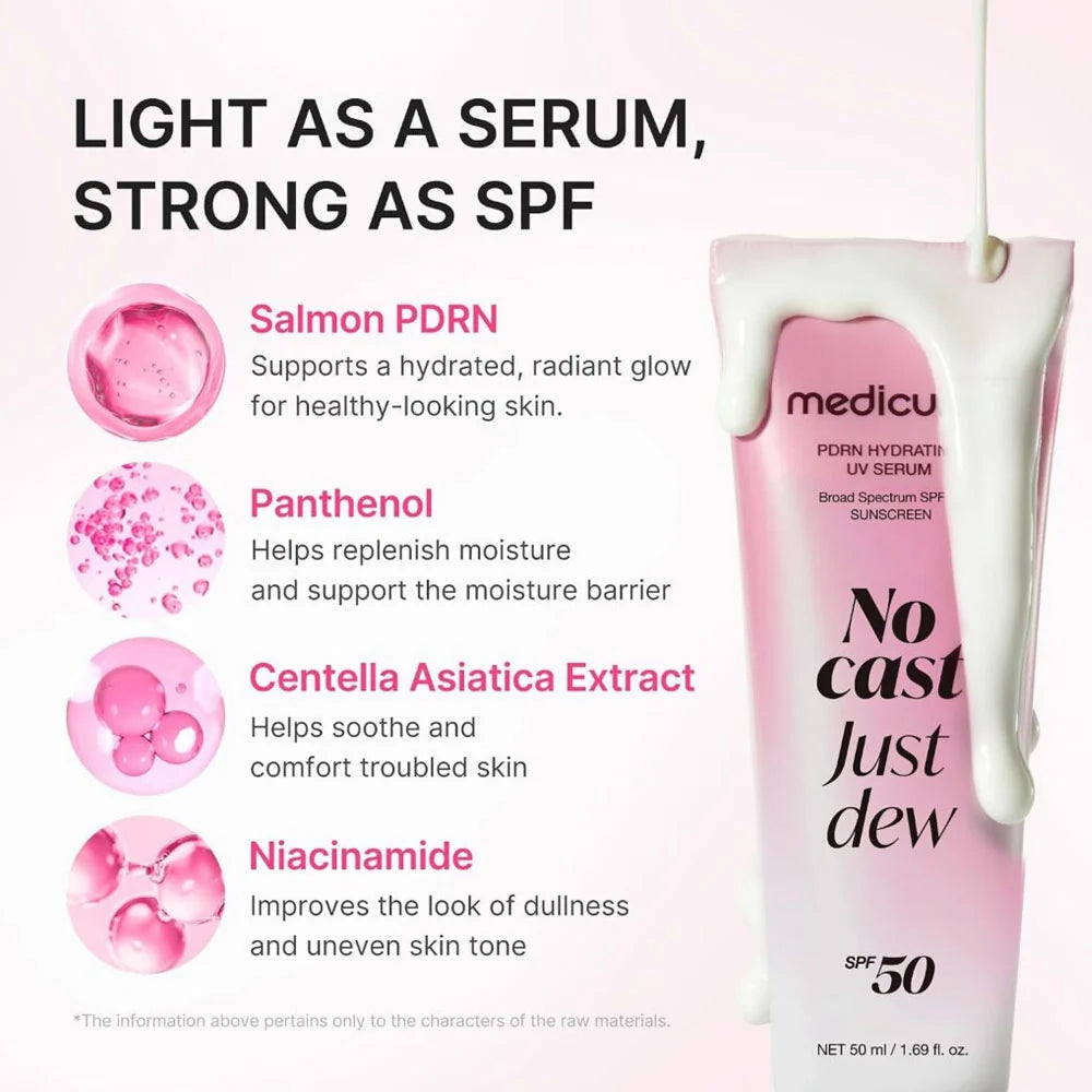 Medicube PDRN Hydrating UV Serum SPF50+ PA++++ 50ml