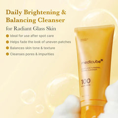 Medicube Kojic Acid Turmeric Toning Cleanser (120g)