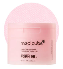 Medicube – PDRN Pink Collagen Toning Gel Toner Pad 70ea
