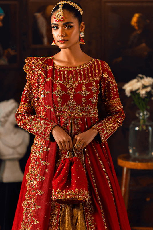 Qarmazi By Zaaviay Stitched Mehr-E-Afrin