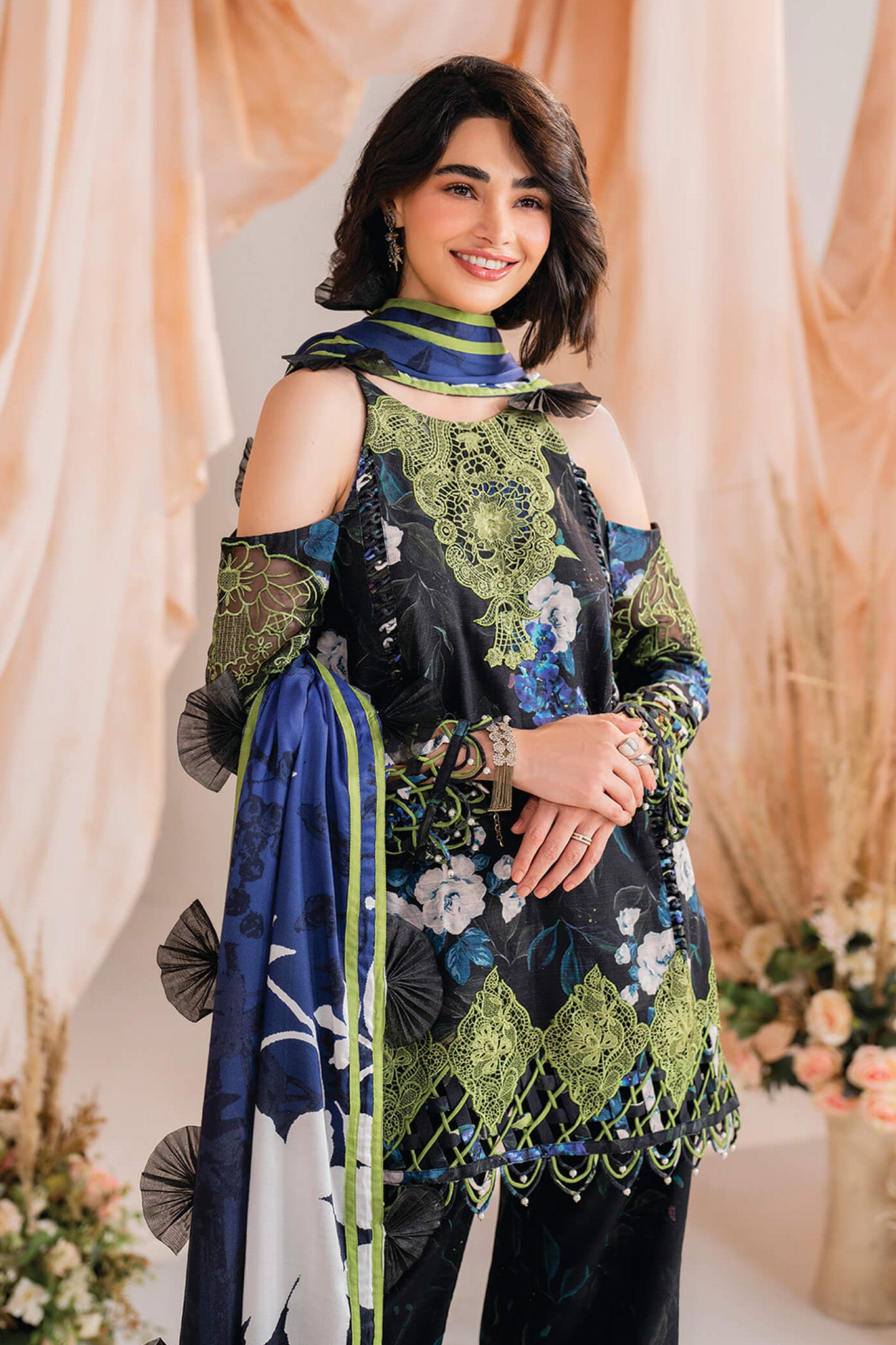  Meraki By Asifa Nabeel Unstitched 3 Piece Winter Vol-01 Collection'2024