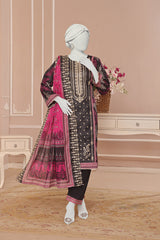 Almeerah Unstitched 3 Piece Emb Cutwork Lawn Vol-01 Collection'2025-Midnight Bloom