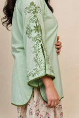Madiha Gohar Stitched 2 Piece Lawn Suit-Mint Fleur
