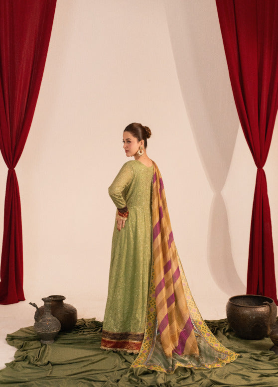 Zaaviay Stitched 3 Piece Luxury Formals Collection'2025-Mint Oasis