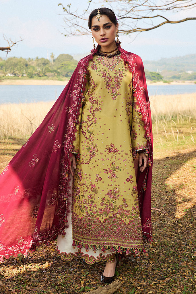 Hussain Rehar Unstitched 3 Piece Luxury Lawn Collection'2025-Minted