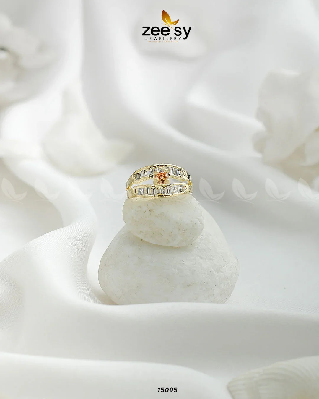 Mirage Ring Golden Champagne - Zeesy Jewellery