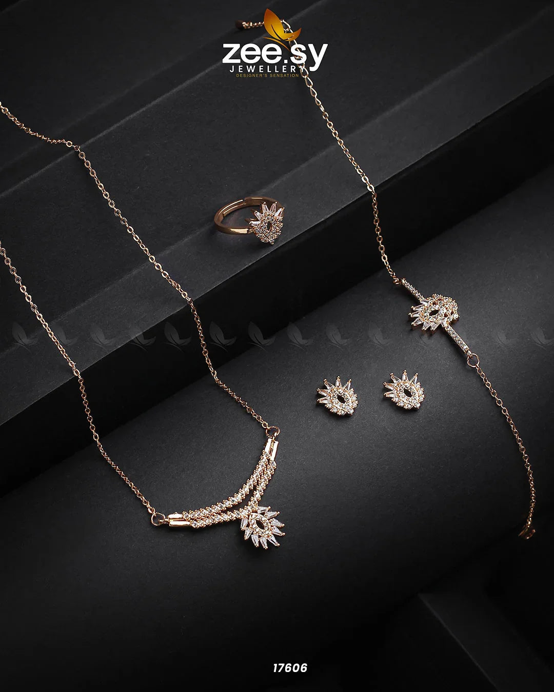 Mirage Necklace Golden - Zeesy Jewellery