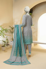 Almeerah Unstitched 3 Piece Floral Lawn Print Collection'2025-Misty Fog