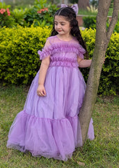 Fairy Bloom by Modest Stitched kids Formals Collection'2025-Lavender Bloom