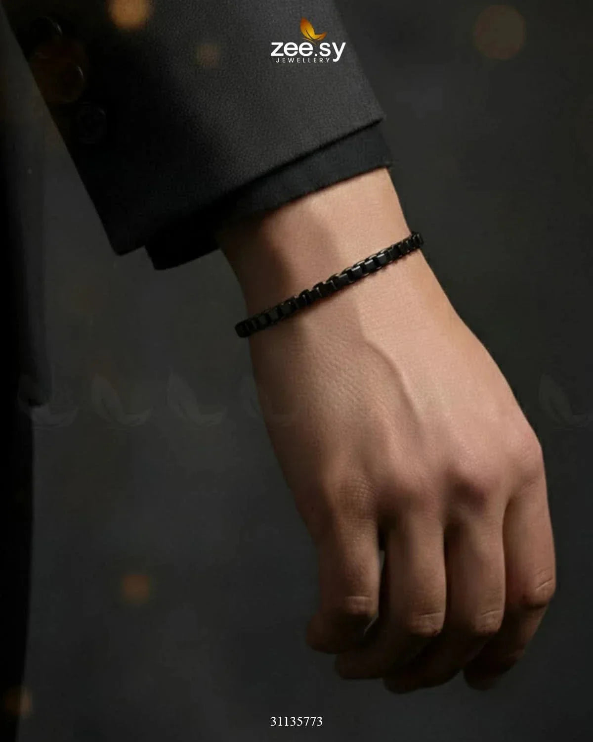 Mono Round Medium Box Bracelet for Men