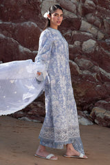 Summer Together By Afrozeh Unstitched 3 Piece Lawnkari Vol-03 Collection-AL-03-Moonlight