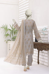 Almeerah Unstitched 3 Piece Stripe Dora Luxury Lawn Vol-02 Collection'2025-Moonlit Ash