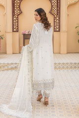 Maya By Azmeerah Stitched 3 Piece Hand Emb Chiffon Collection'2025-02-Moonstone