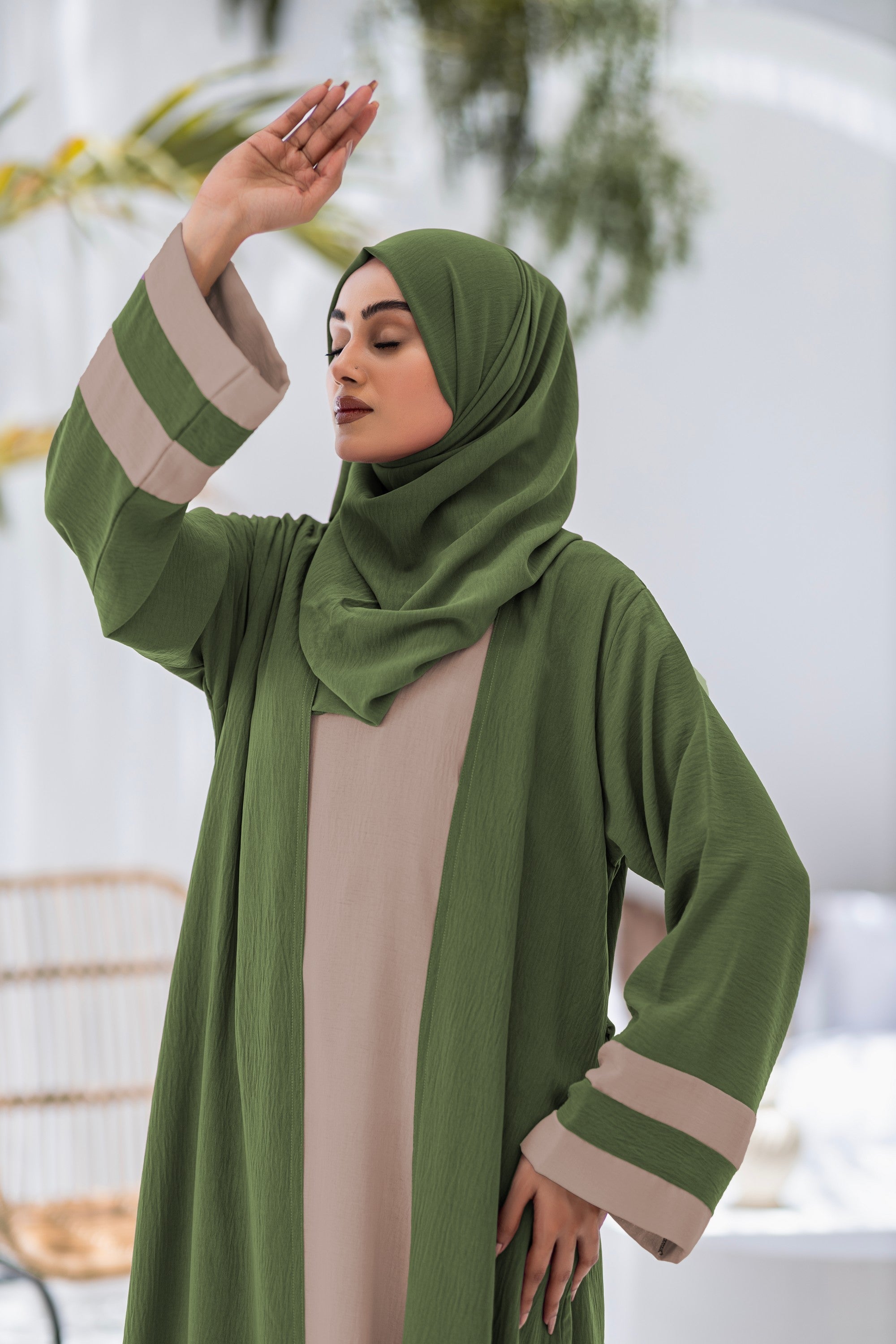TGM Abaya Collection-Mubina Green