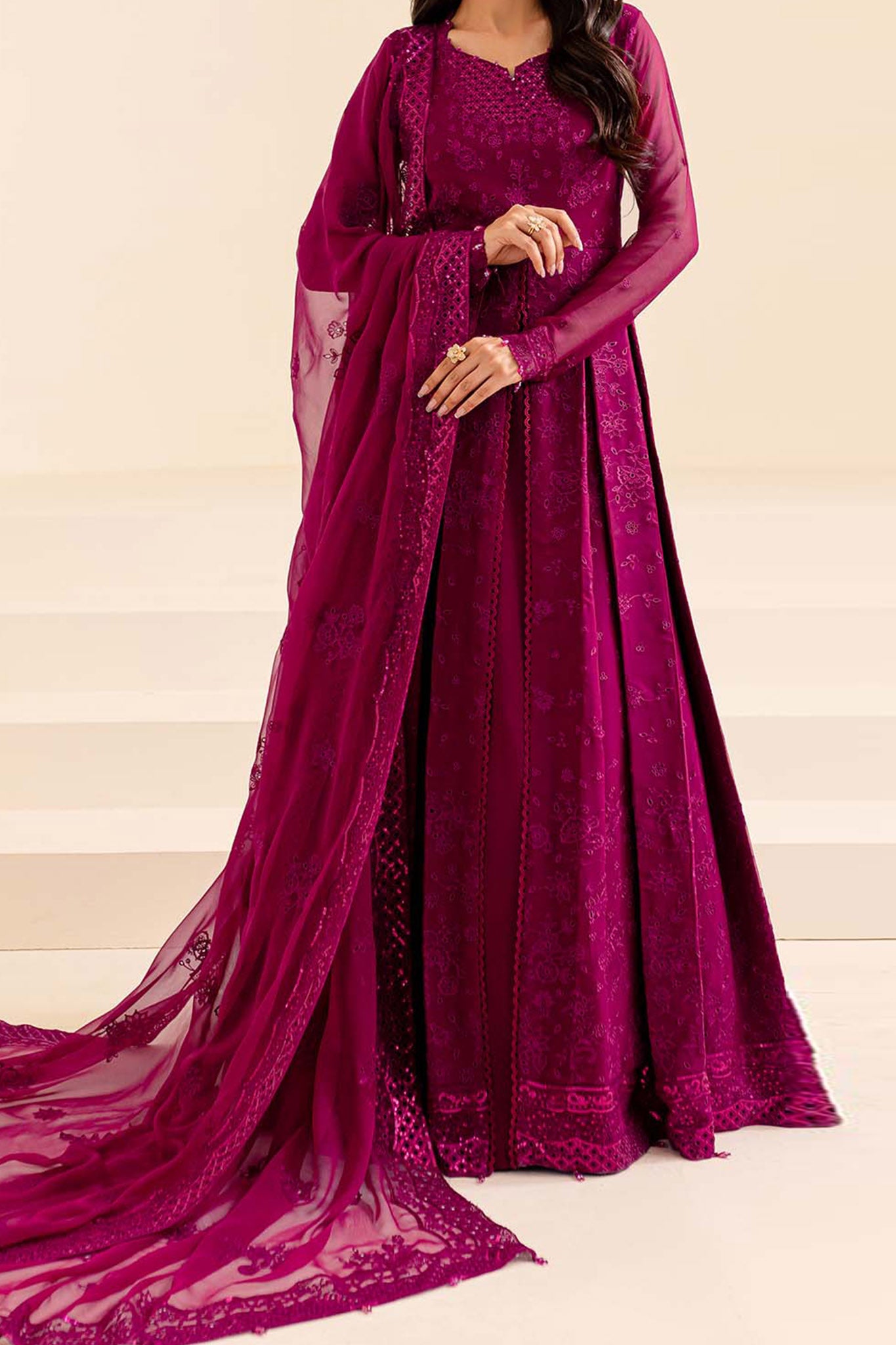 Lumiere By Farasha Unstitched 3 Piece Festive Formals Collection'2024-05-Mystic Mauve