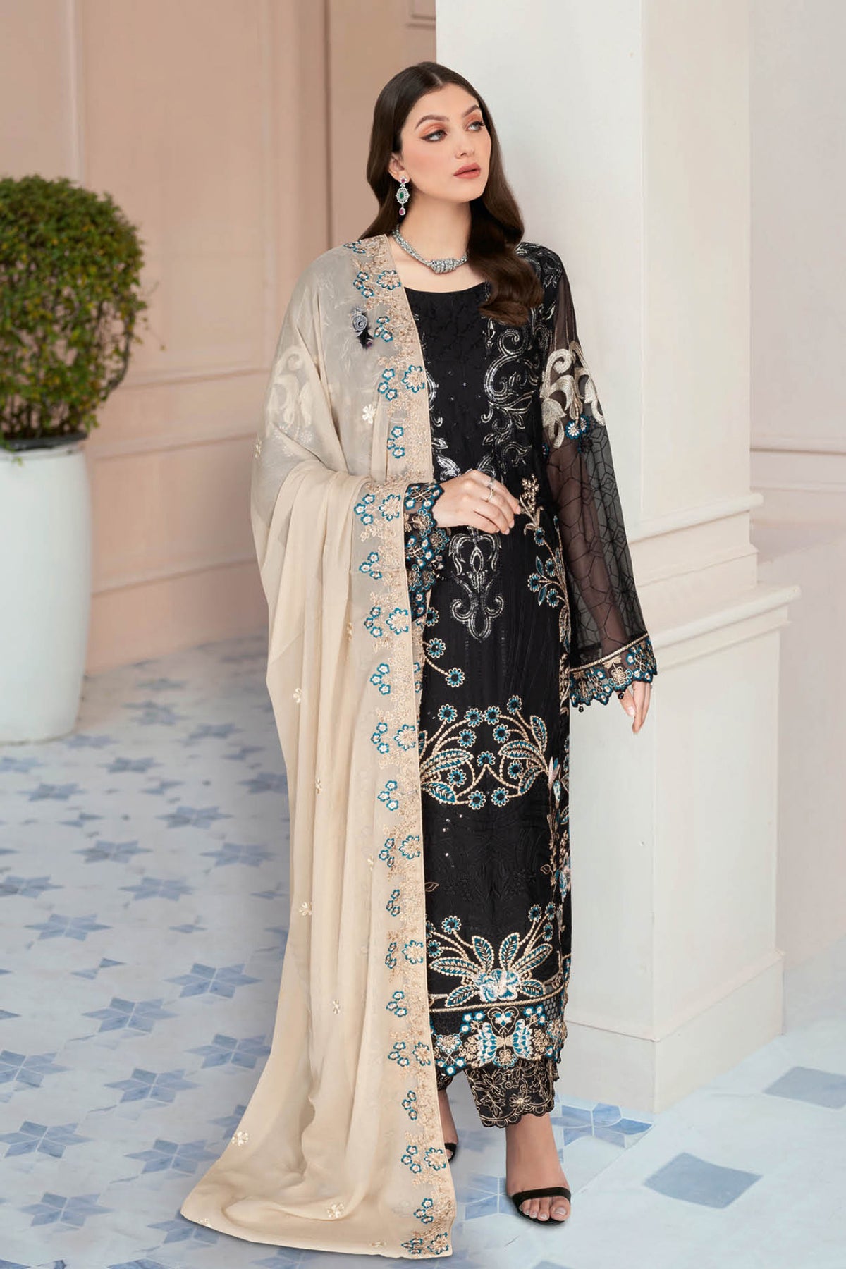 Nayab Ramsha Unstitched 3 Piece Formals Vol-05 Collection'2025-N-508