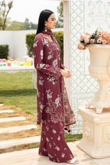 Rangrez By Ramsha Unstitched 3 Piece Luxury Lawn Vol-06 Collection-N-603