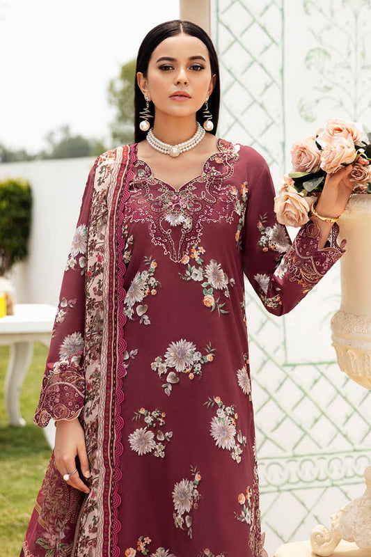 Rangrez By Ramsha Unstitched 3 Piece Luxury Lawn Vol-06 Collection-N-603