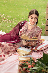 Rangrez By Ramsha Unstitched 3 Piece Luxury Lawn Vol-06 Collection-N-605