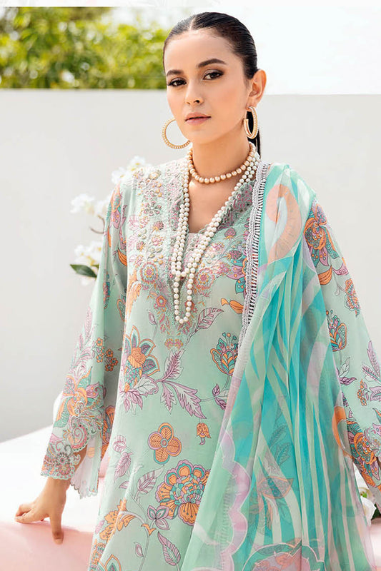 Rangrez By Ramsha Unstitched 3 Piece Luxury Lawn Vol-06 Collection-N-607