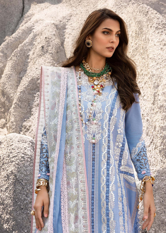 Saira Shakira Unstitched 3 Piece Luxury Lawn Collection'2025-NADINE-A