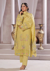 Dressline Semi Stitched 3 Pcs Emb Viscose Zari Collection