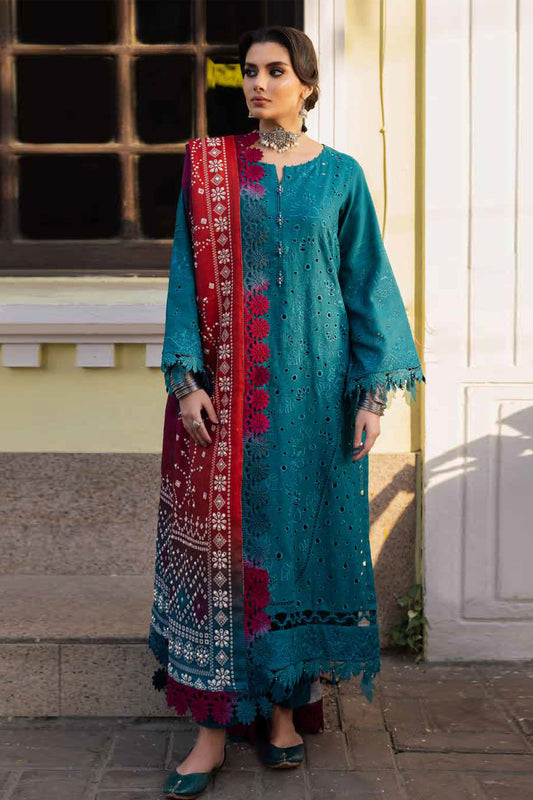 Bazar By Nureh Unstitched 3 Piece Khaddar With Shawl Collection'2024-NE-112