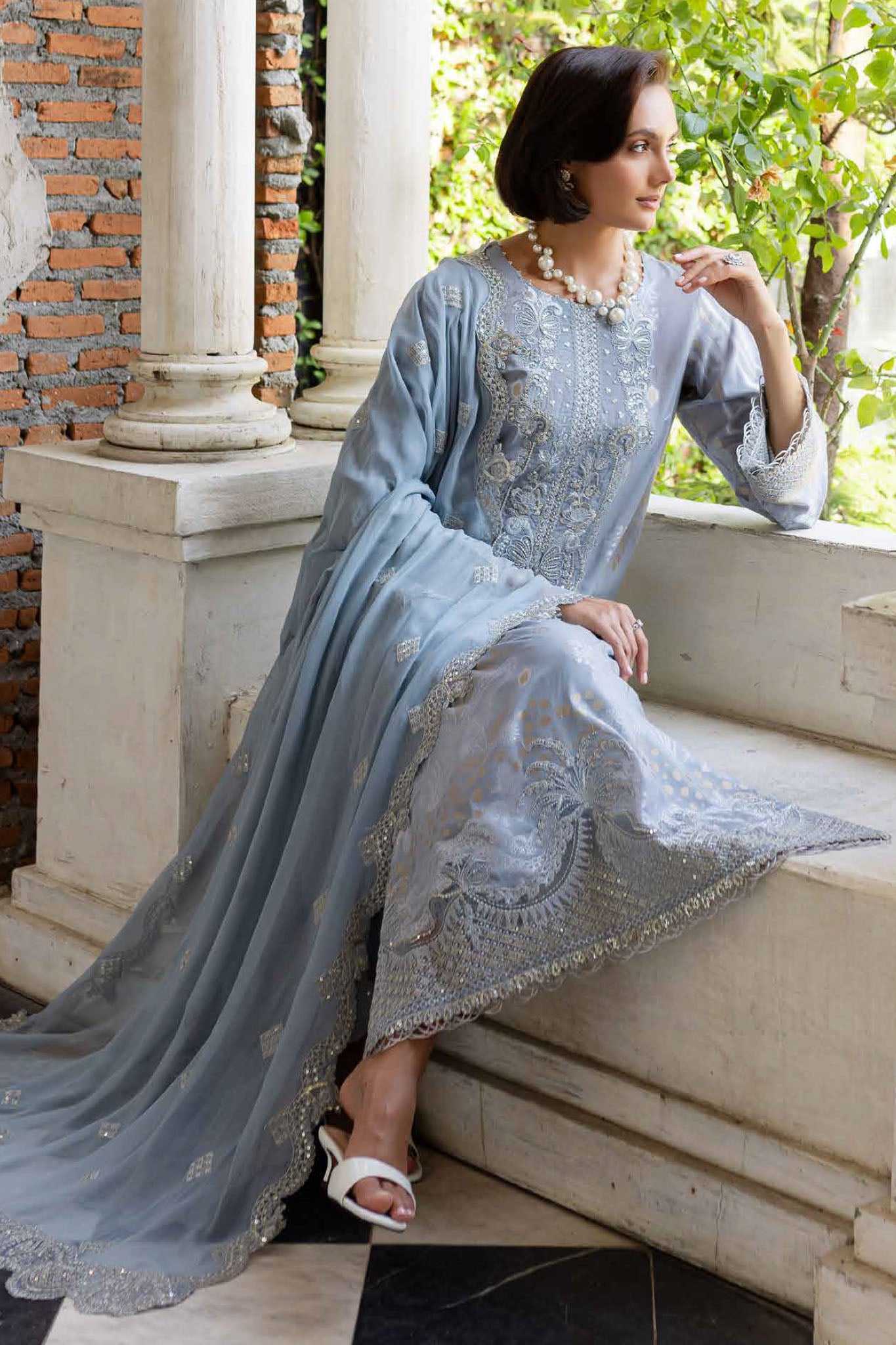 Nureh Unstitched 3 Piece Exclusive Jacquard Lawn Collection-NE-152