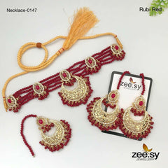 NECKLACE-0147 Rubi Red - Zeesy Jewellery