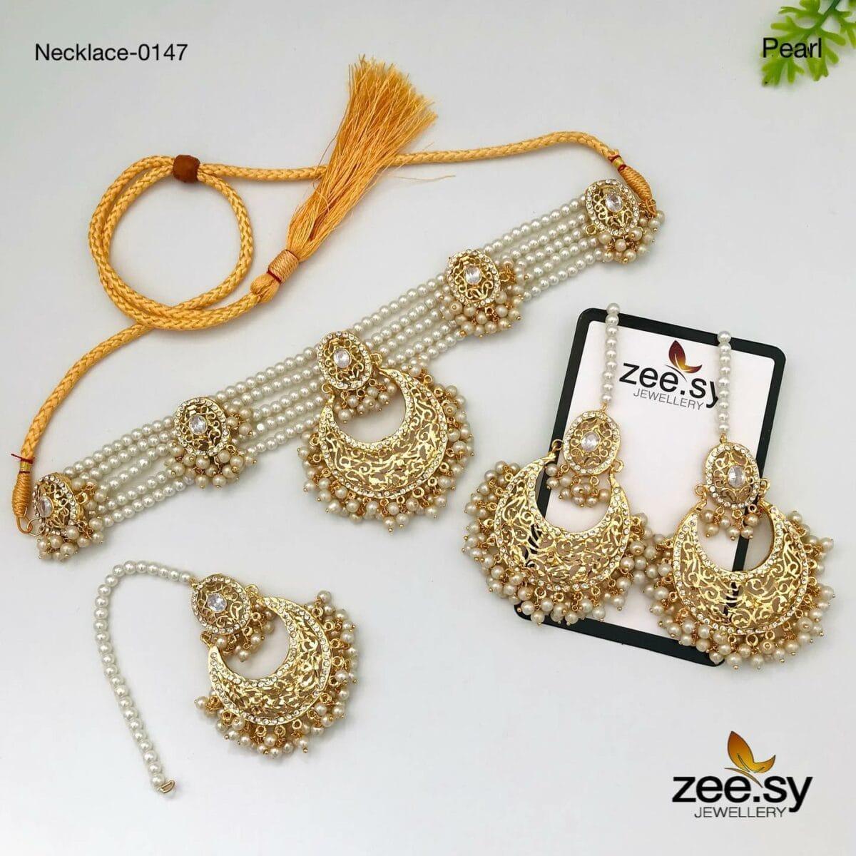 NECKLACE-0147 Pearl - Zeesy Jewellery