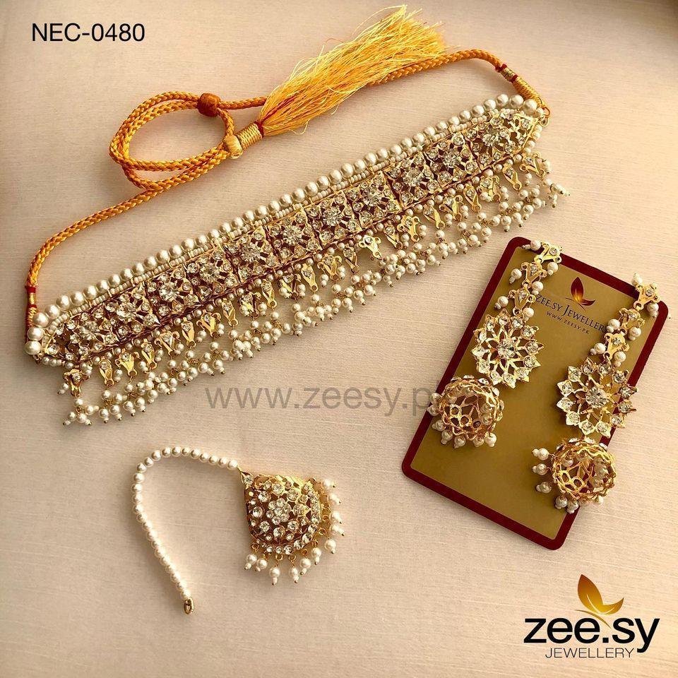NECKLACE-0480 Pearl - Zeesy Jewellery