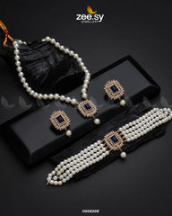 MALLA NECKLACE-0850 Blue - Zeesy Jewellery