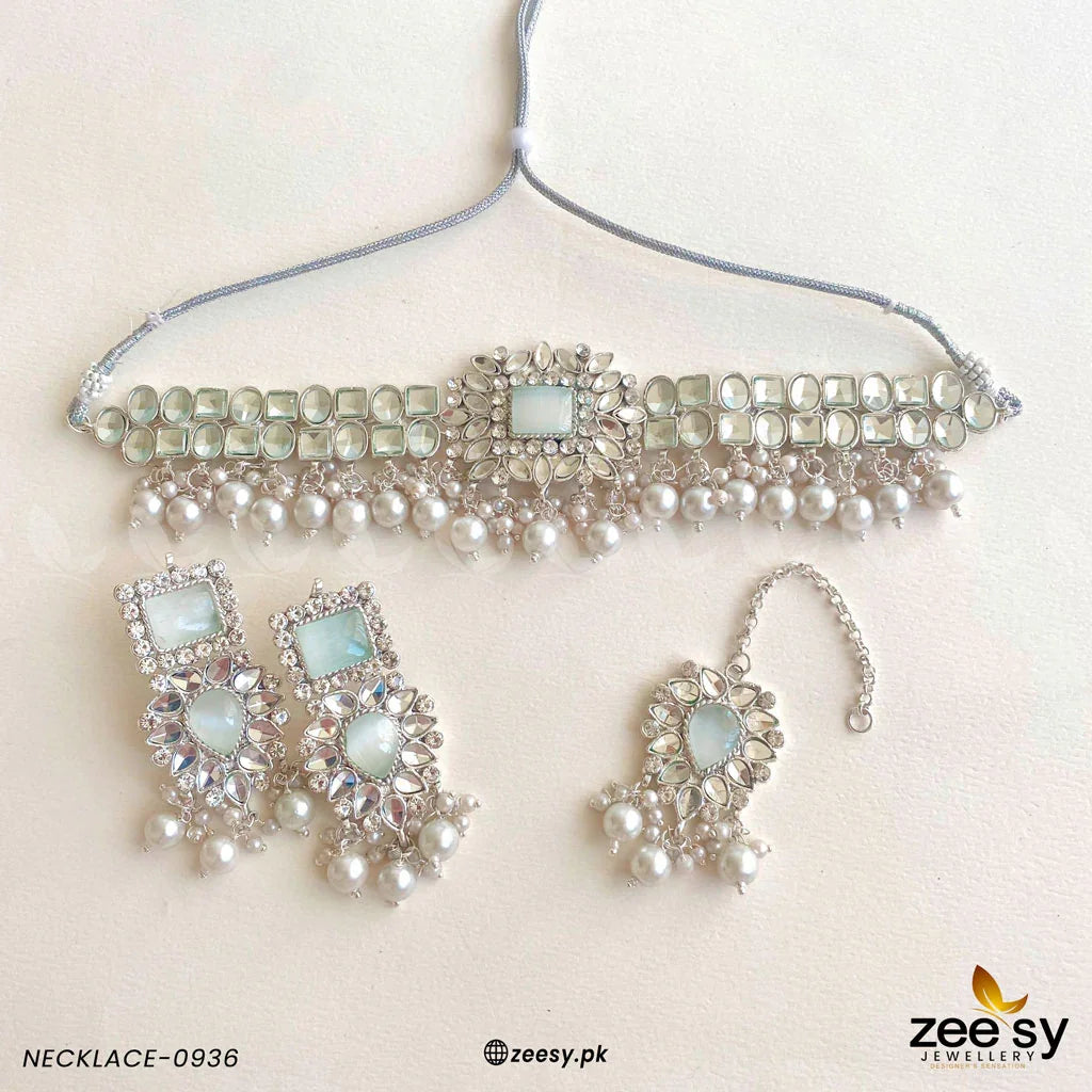 NECKLACE-0936 Pearl - Zeesy Jewellery