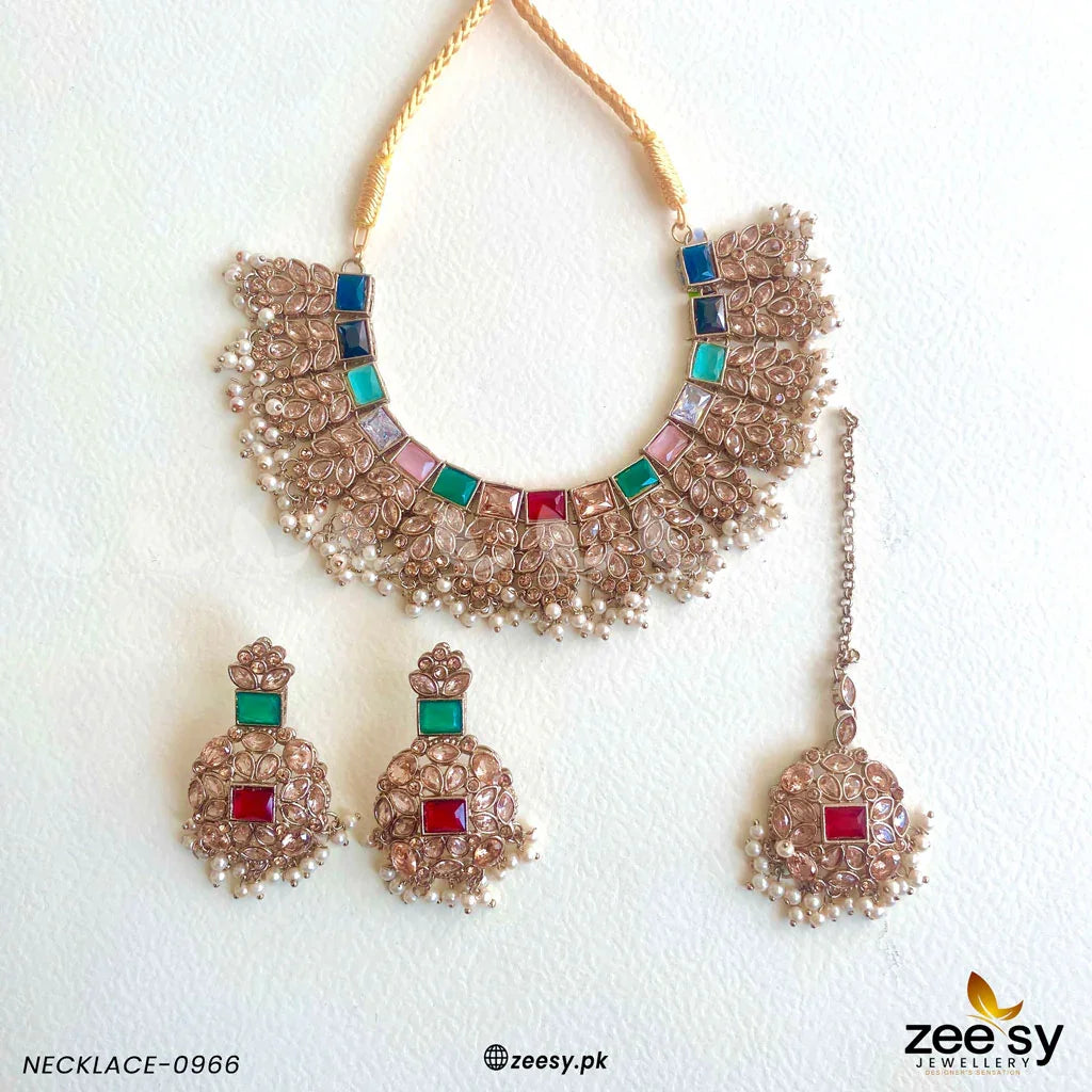 NECKLACE-0966 Multi - Zeesy Jewellery