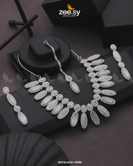 NECKLACE-0995 White - Zeesy Jewellery