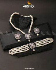 NECKLACE-1005 Pink - Zeesy Jewellery