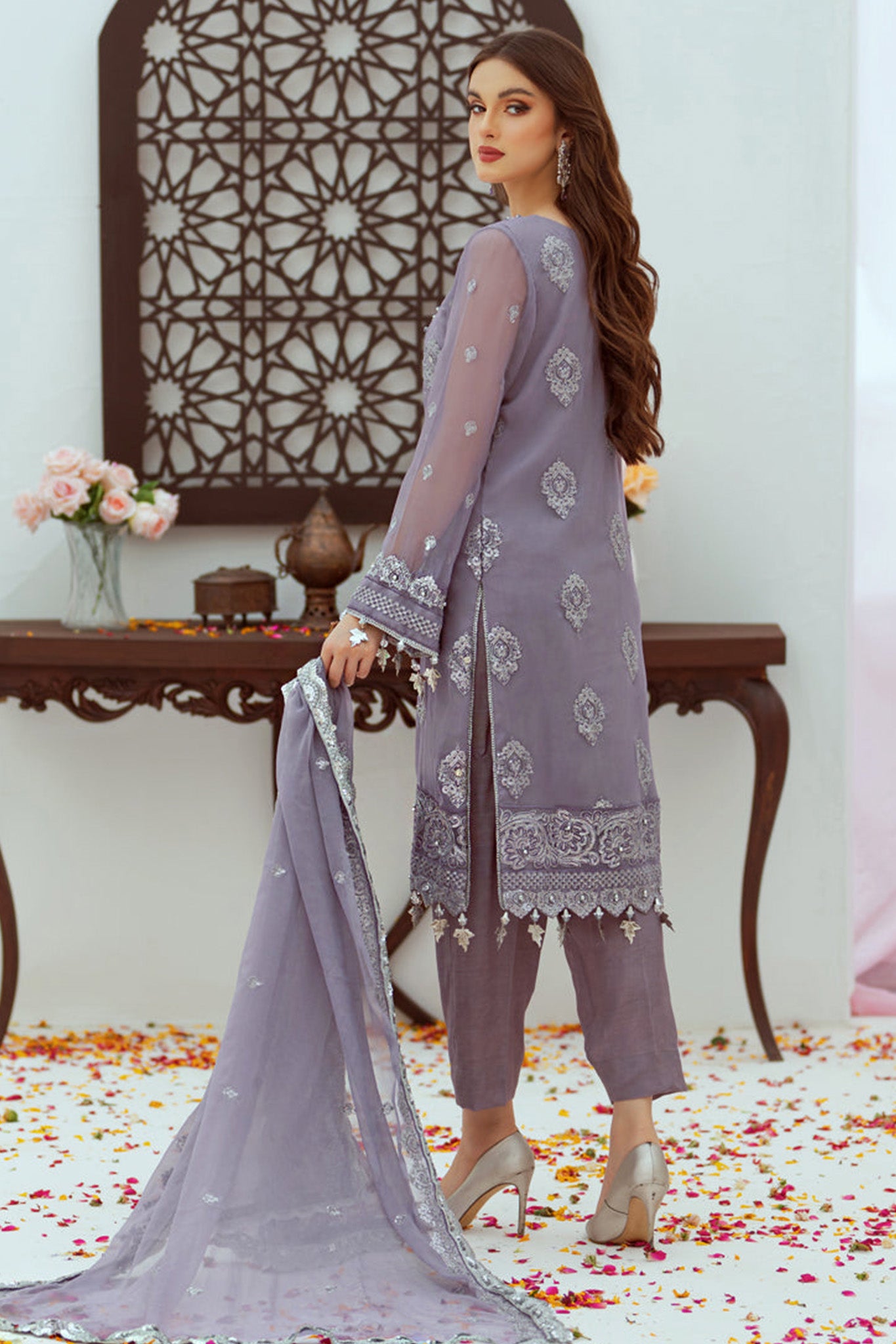 Noor Jahan By Noorma Kaamal Unstitched 3 Piece Luxury Chiffon Collection'2024-NK-C04