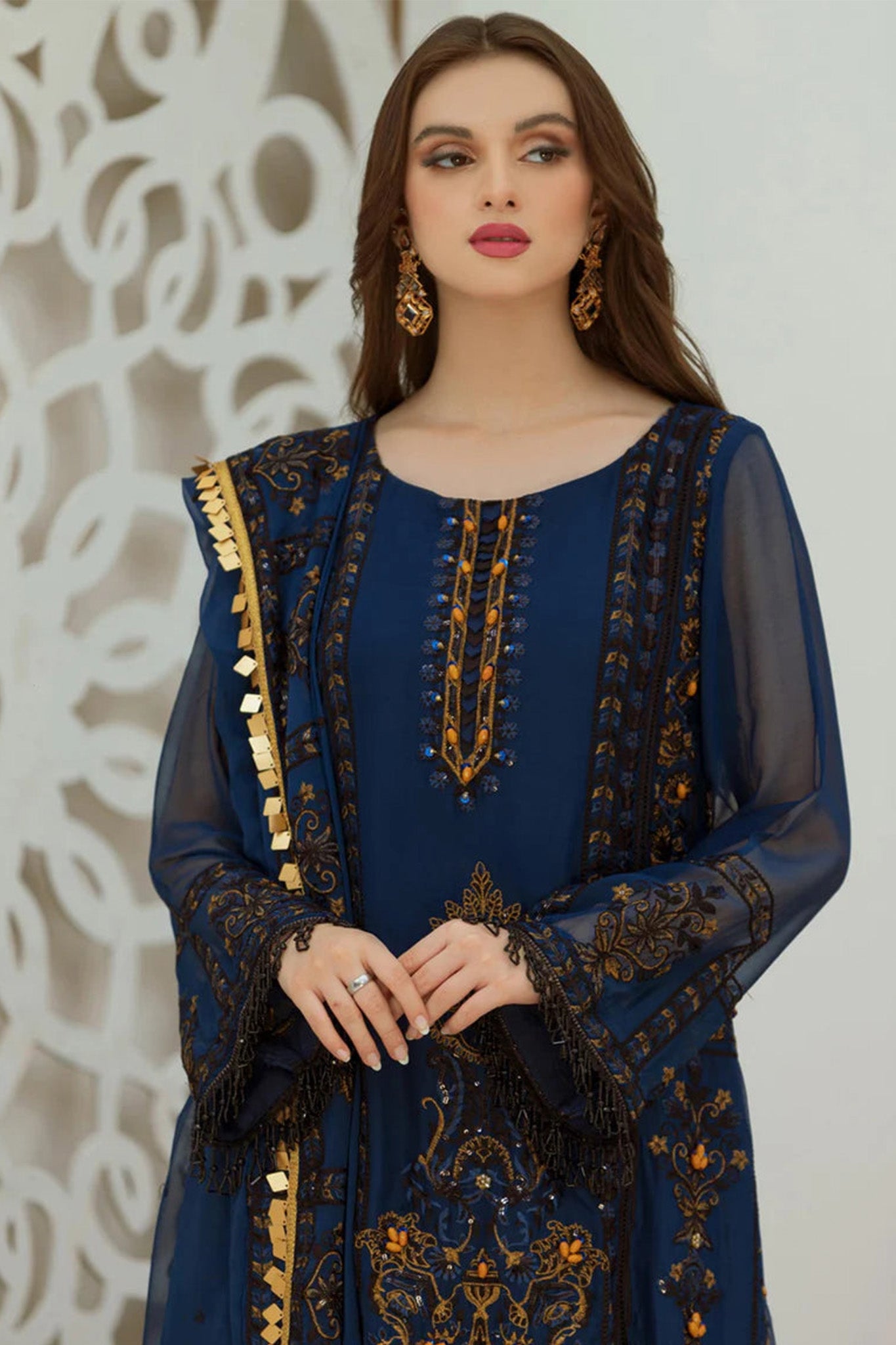 Noor Jahan By Noorma Kaamal Unstitched 3 Piece Luxury Chiffon Collection'2024-NK-C07