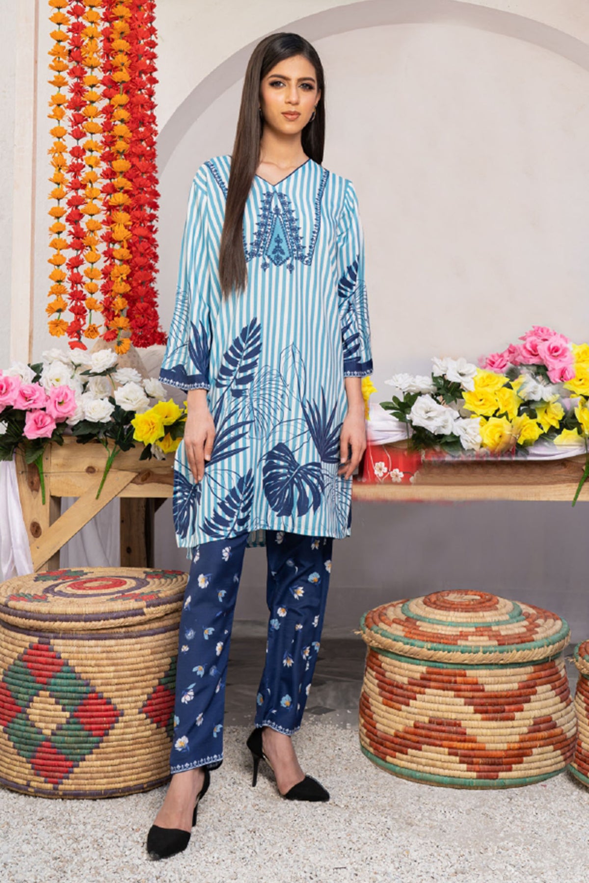 Jogi Pretty Pret By Noorma Kaamal Stitched 2 Piece Lawn Vol-04 Collection-NK-JP-05