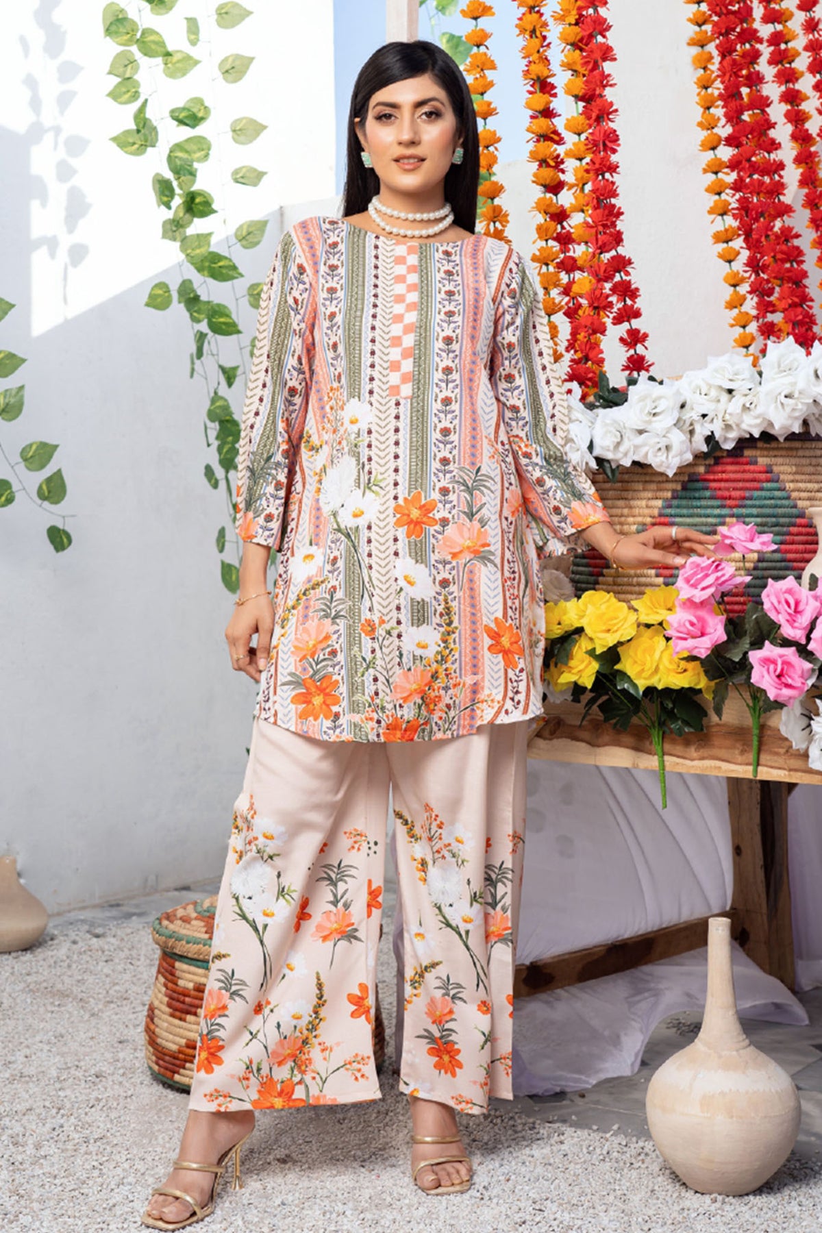 Jogi Pretty Pret By Noorma Kaamal Stitched 2 Piece Lawn Vol-04 Collection-NK-JP-06