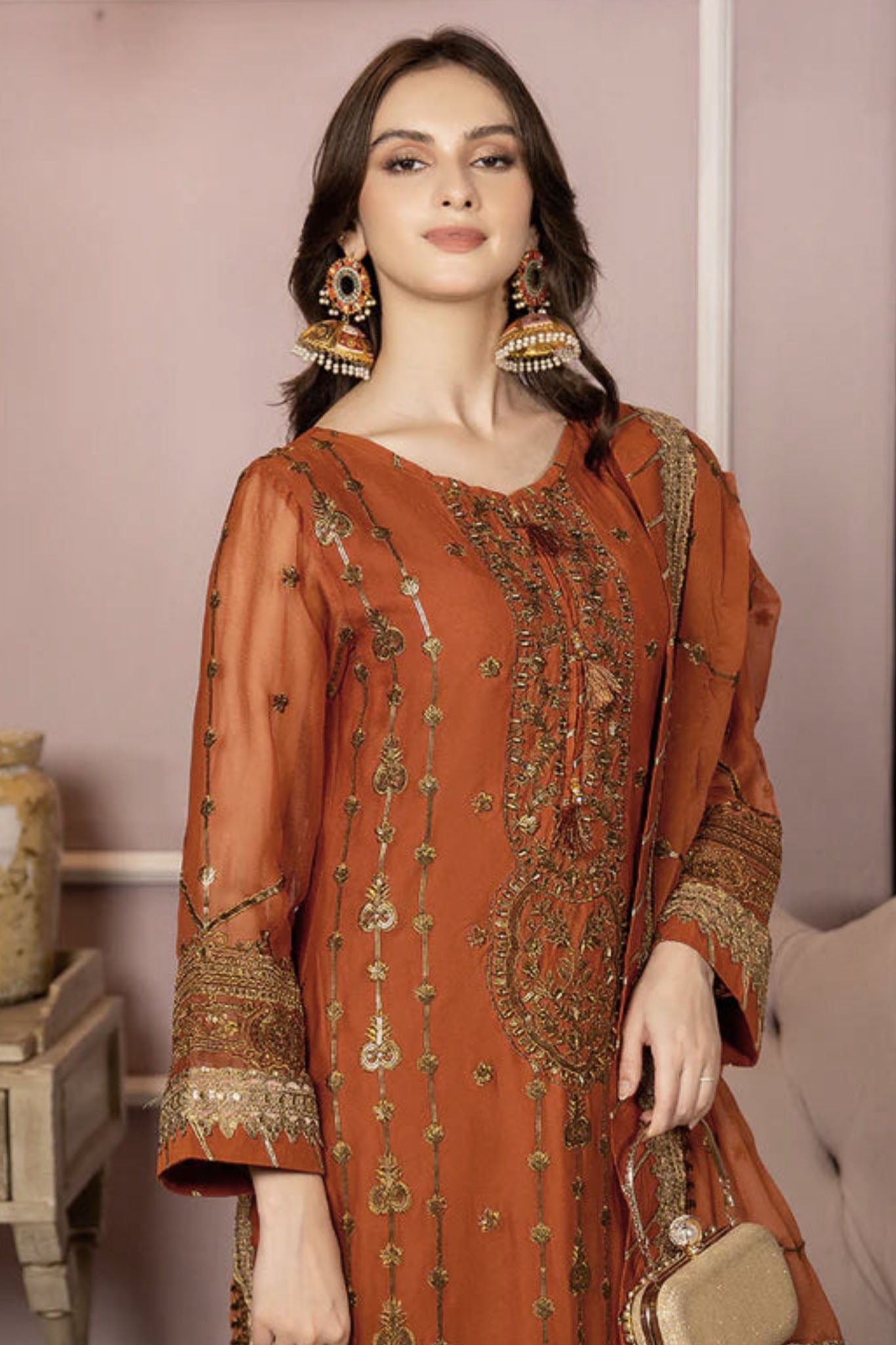 Lallaria By Noorma Kaamal Unstitched 3 Piece Fancy Formals Vol-01 Collection'2024-NK-LLC-10